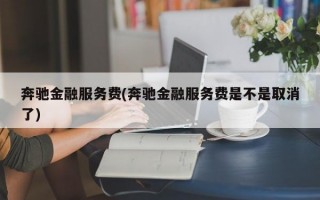 奔驰金融服务费(奔驰金融服务费是不是取消了)