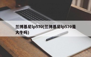 兰博基尼lp570(兰博基尼lp570是大牛吗)